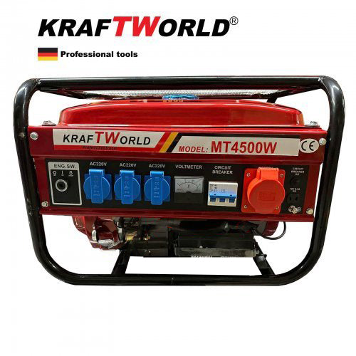 Четиритактов Генератор за Ток KRAFT WORLD 4,5kW - Бензинов Агрегат