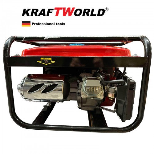 Четиритактов Генератор за Ток KRAFT WORLD 4,5kW - Бензинов Агрегат – снимка 3