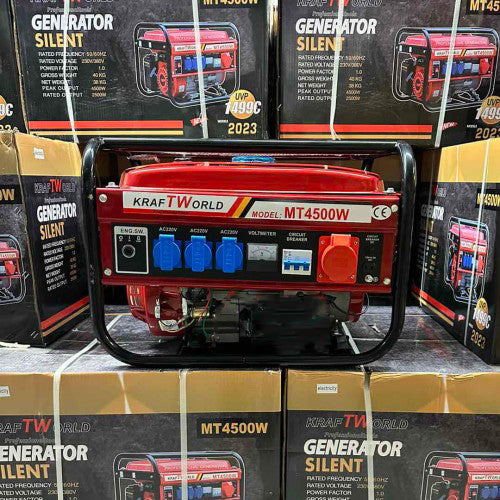 Четиритактов Генератор за Ток KRAFT WORLD 4,5kW - Бензинов Агрегат – снимка 2