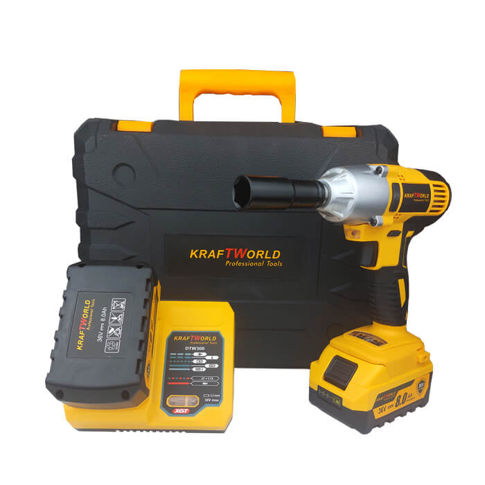 Акумулаторен Ударен Гайковерт 36V,8Ah 800Nm KRAFT WORLD – снимка 2