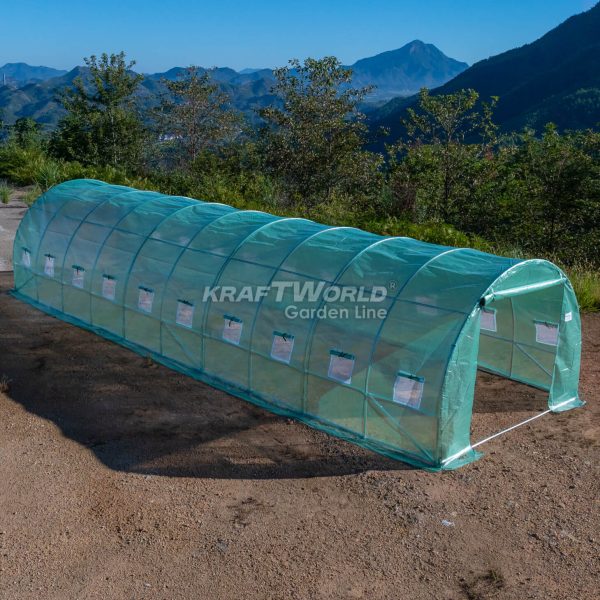 Резервно покривало за оранжерия 10×3×2 м – армирано UV4, KraftWorld – снимка 9