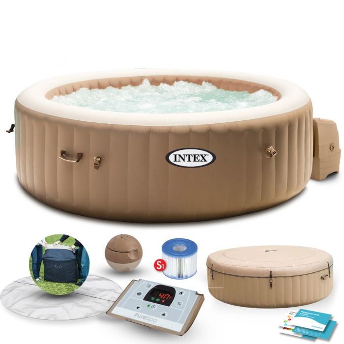 Надуваемо кръгло джакузи Intex 28426 196х71см / 795л – снимка 3