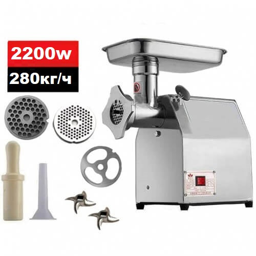 Електрическа месомелачка с редуктор 2200W – Професионална