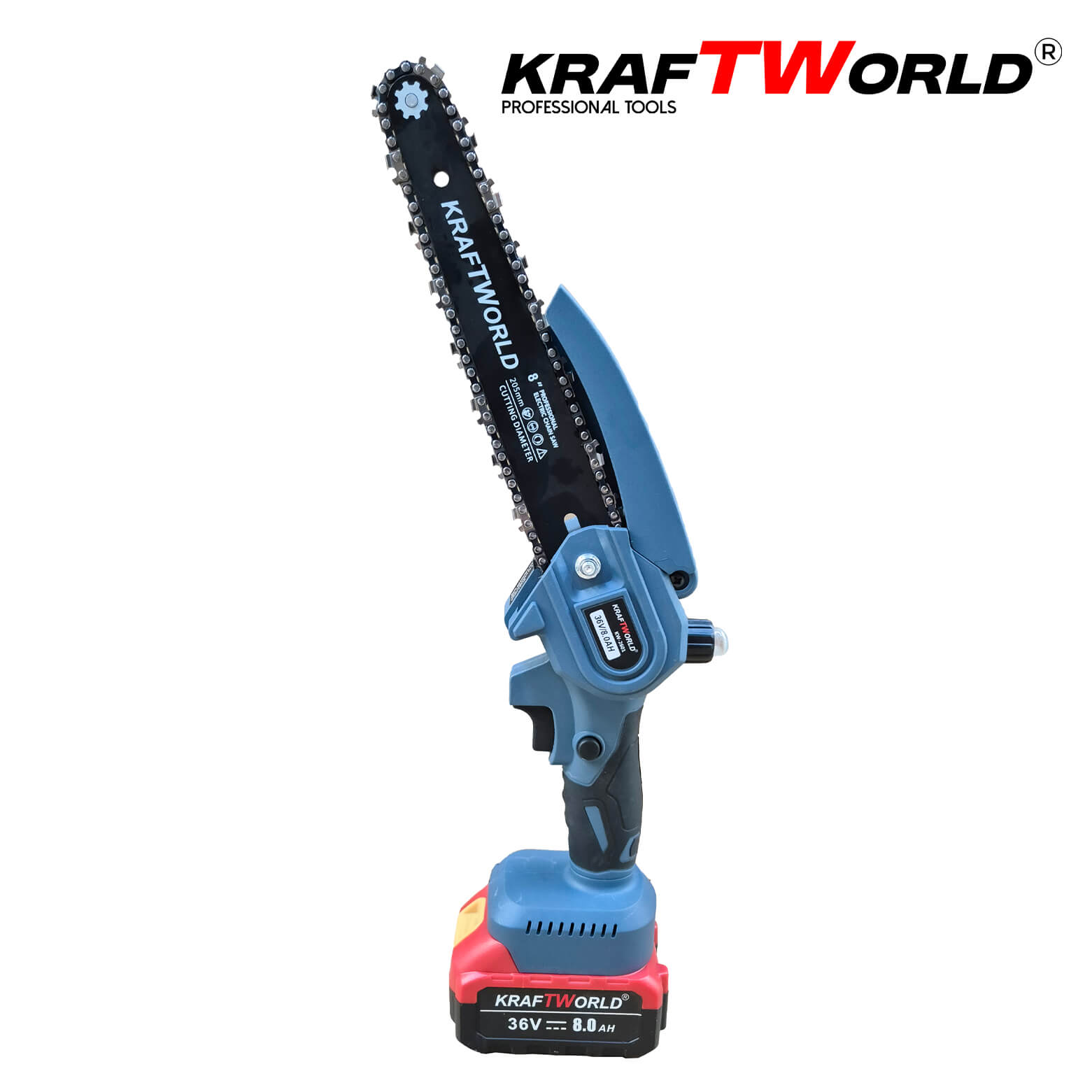 Акумулаторна Мини Резачка с 2 Батерии и 2 Вериги KraftWorld 36V – снимка 2
