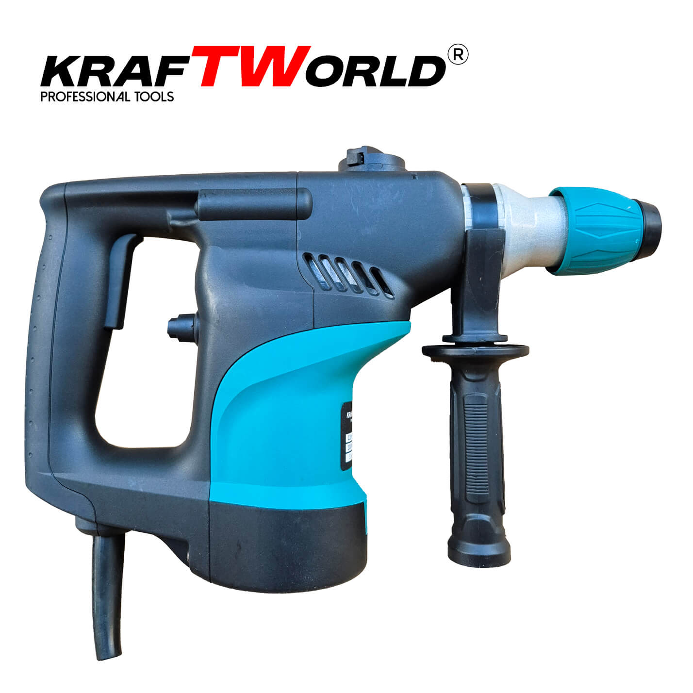 Мощен Ударен Къртач 2000W 5.5J KraftWorld за Тежки Задачи – снимка 3