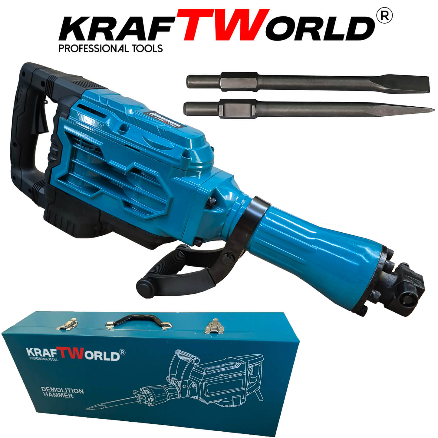 KraftWorld Къртач 2500W с Метален Куфар – Максимална Мощност за Тежки Проекти – снимка 2