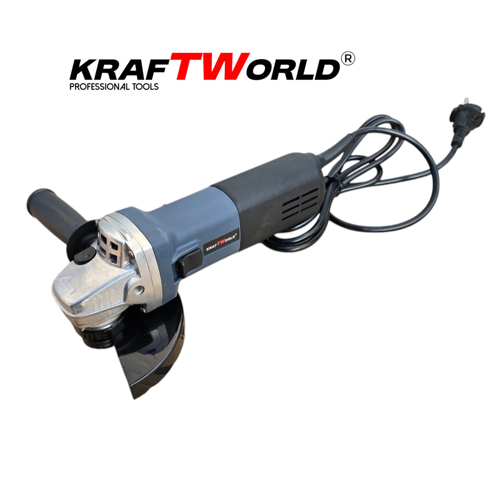Ъглошлайф KraftWorld 125мм с Плавен Старт и Регулиране на Обороти – снимка 2