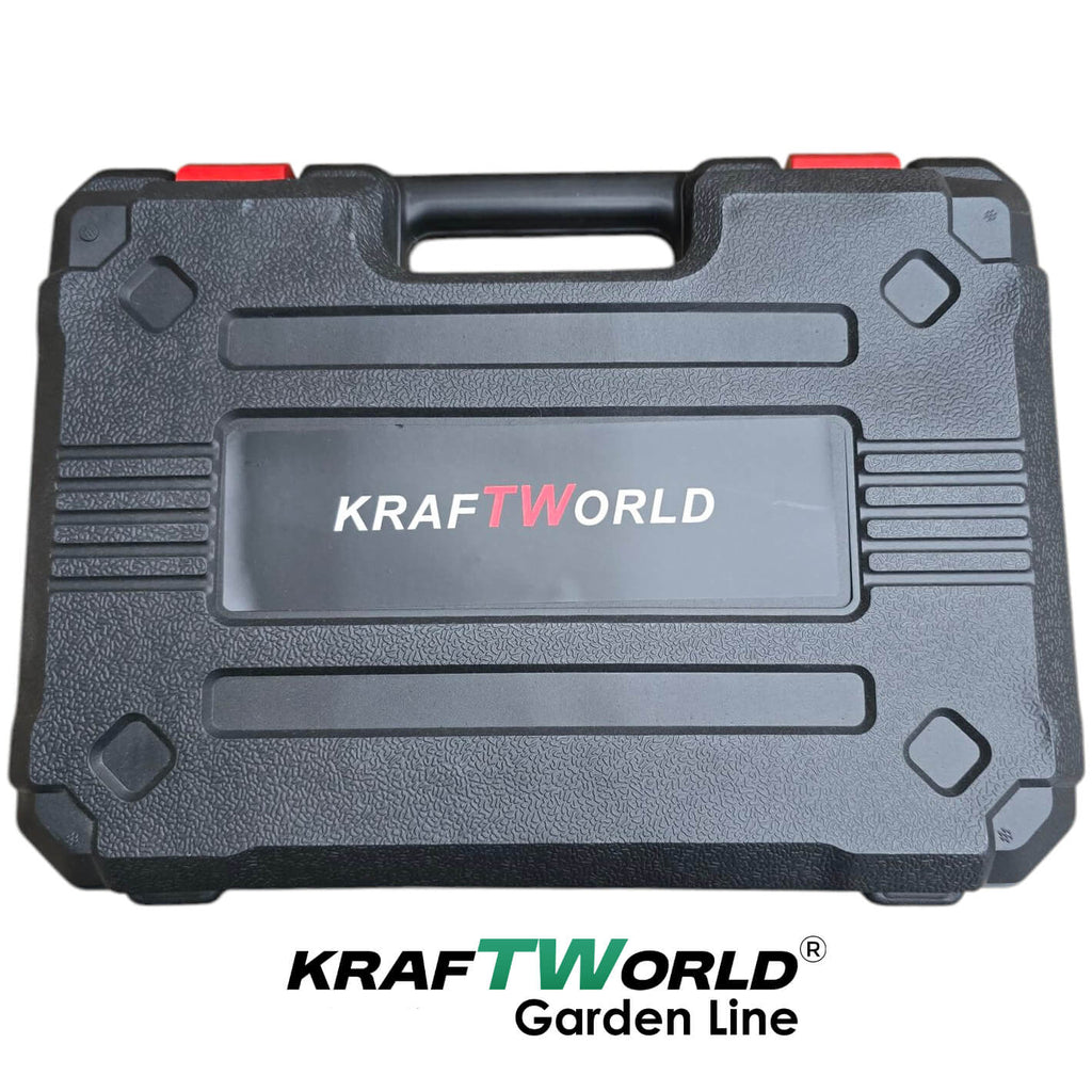 Професионална Акумулаторна Лозарска Ножица с Дисплей и 2 Батерии KraftWorld – снимка 6