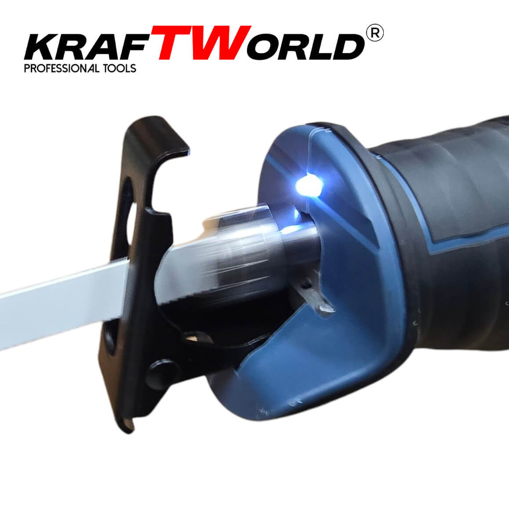 Професионален Акумулаторен Саблен Трион KraftWorld + 3 ножчета – снимка 3