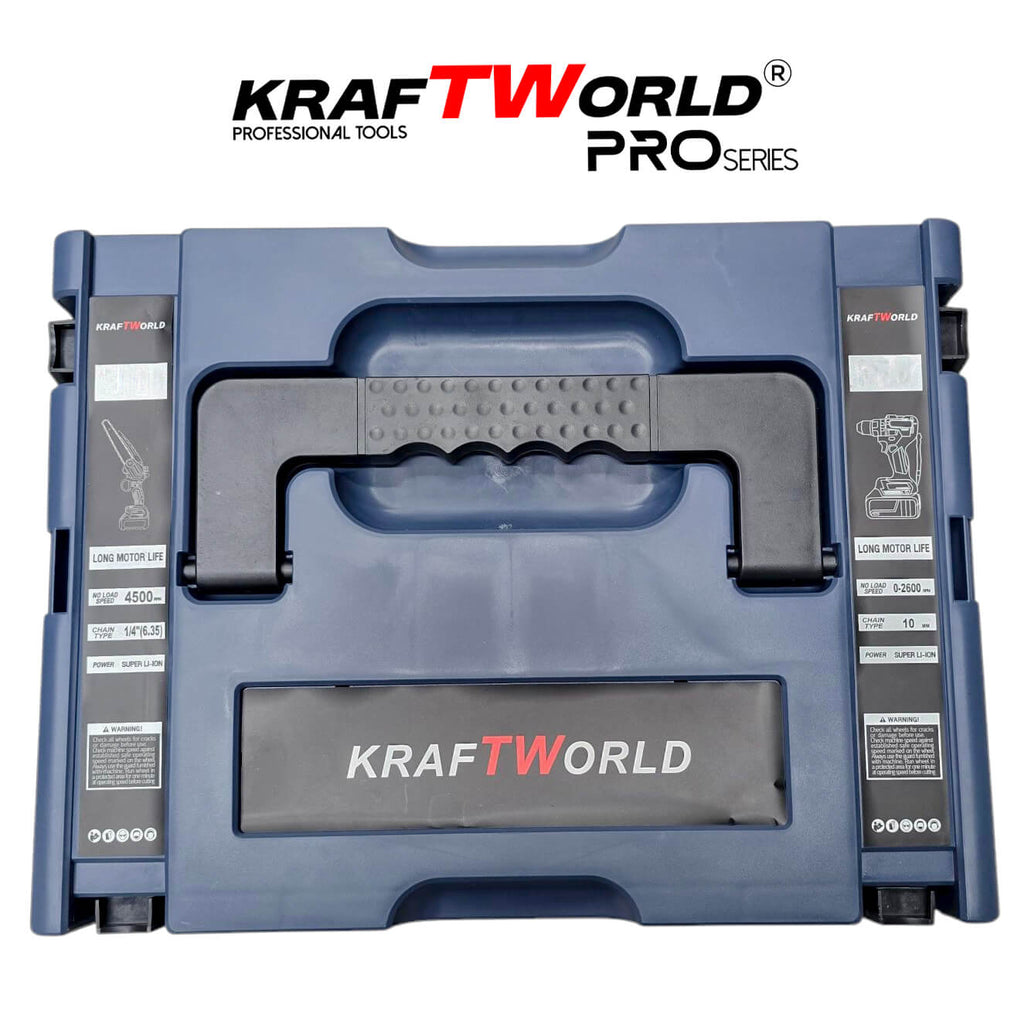 KraftWorld 2в1 Акумулаторен Комплект – Ударен Винтоверт и Мини Резачка с 2 Батерии – снимка 11