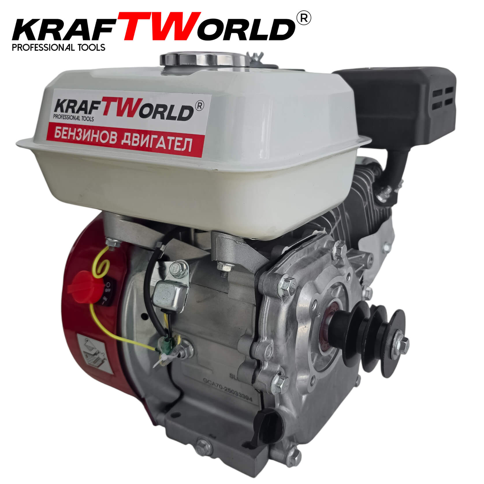 Бензинов Двигател за Мотофреза KraftWorld 7.5 кс – снимка 4
