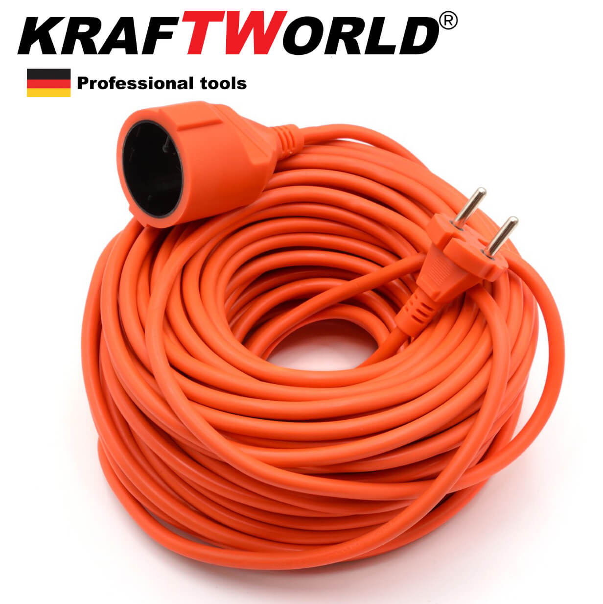 Градински Кабел Удължител 20м KraftWorld , 3x2.5, 220V 16А – снимка 3