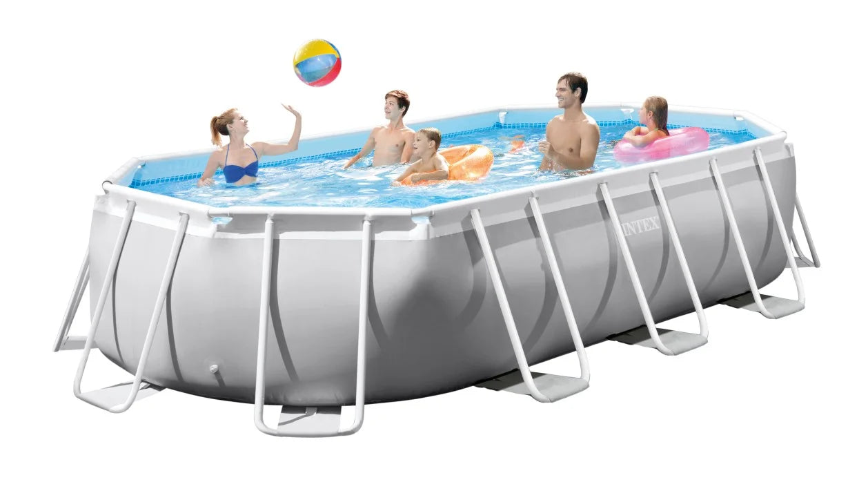 Басейн с метална рамка и филтърна помпа Intex Призма 503х274х122 см – снимка 4