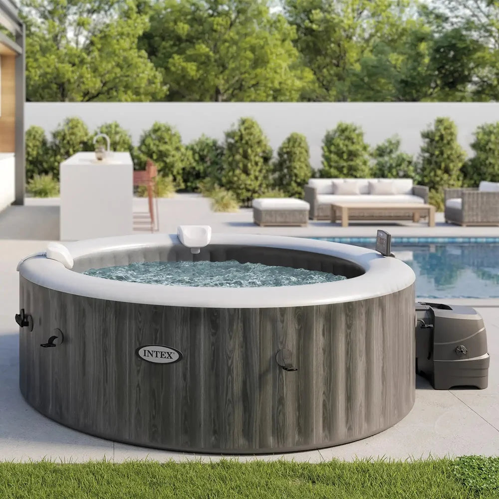 Надуваемо кръгло джакузи Intex 28442 Greywood Deluxetm 216х71см / 1098л