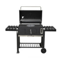 Барбекю на дървени въглища с чугунена плоча Ziel Grill KDL2006 черен мат
