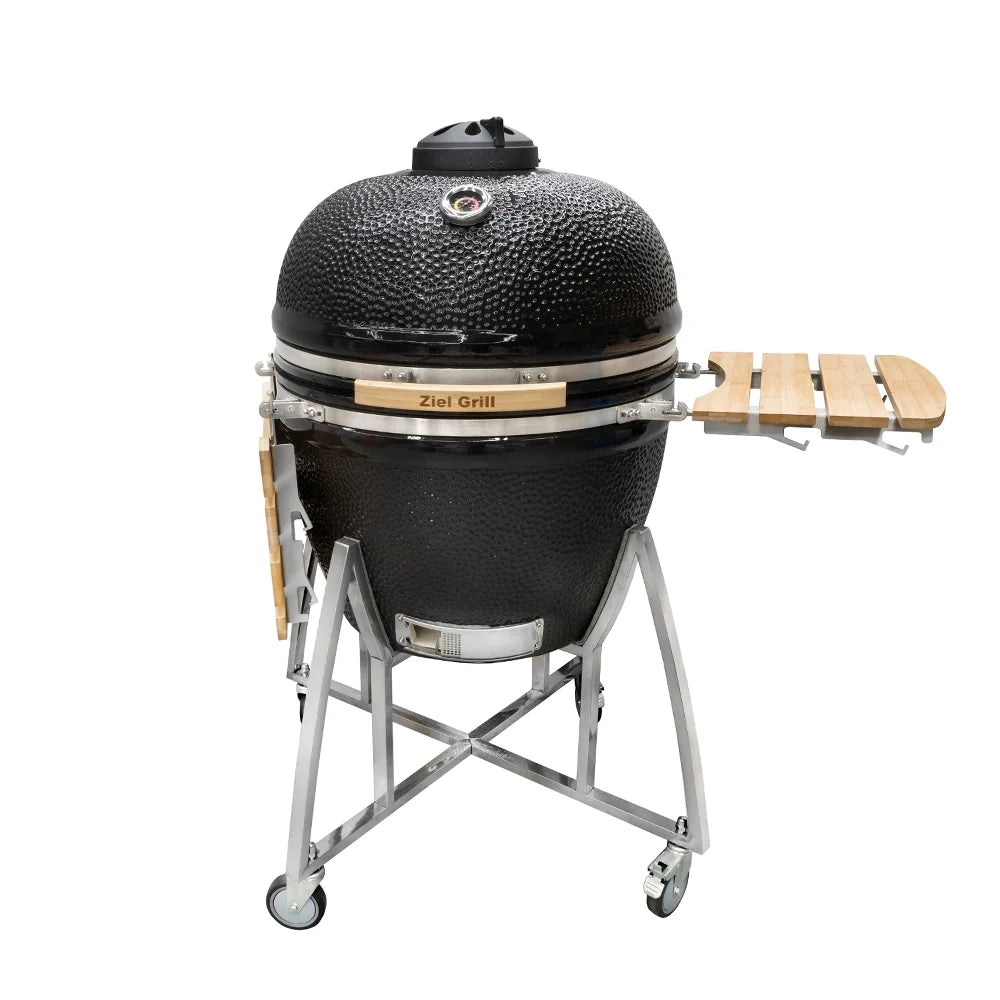 Керамично барбекю на дървени въглища Ziel Grill Kamado Giant 27 / ø67см – снимка 8