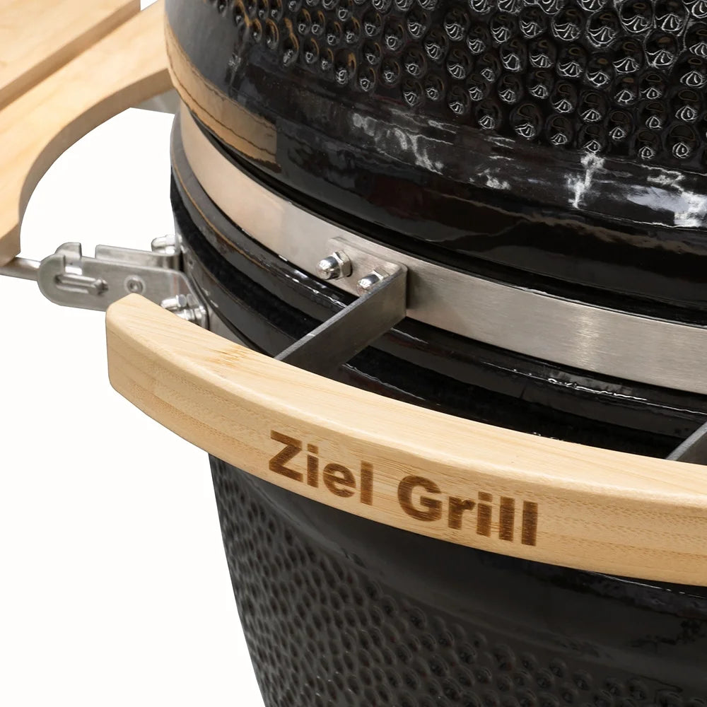Керамично барбекю на дървени въглища Ziel Grill Kamado Giant 27 / ø67см – снимка 11