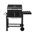 Барбекю на въглища с чугунена плоча Ziel Grill CG017 черен мат 56х42см