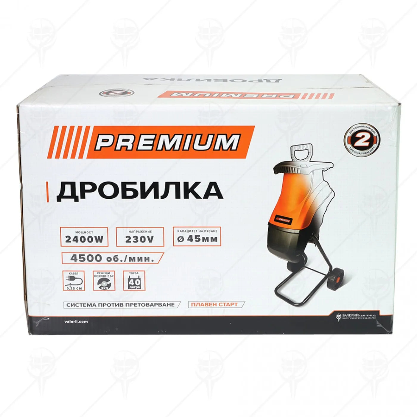 Електрическа дробилка PREMIUM 2400W – Мощност и ефективност за вашата градина!