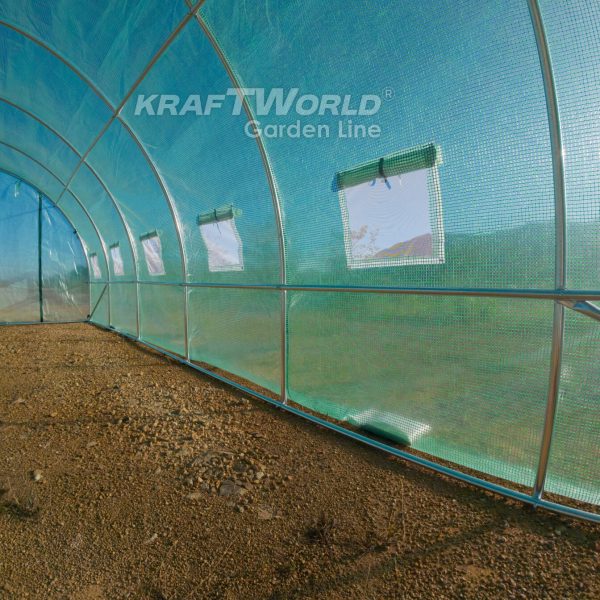 Резервно покривало за оранжерия 10×3×2 м – армирано UV4, KraftWorld – снимка 4