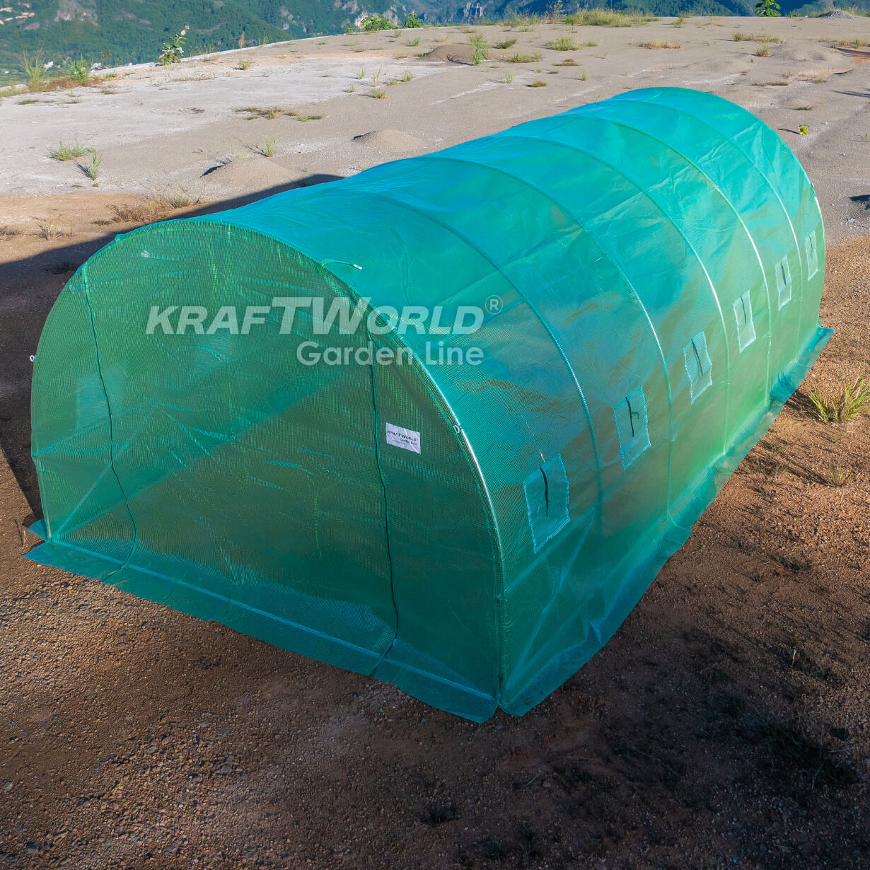 Резервно покривало за оранжерия 6×3×2 м – армирано UV4, KraftWorld Garden Line – снимка 4