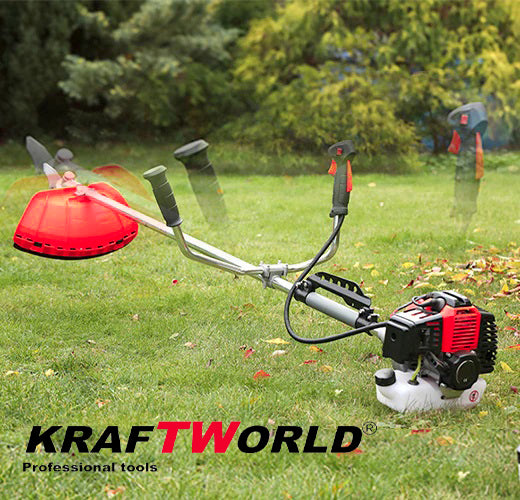 Бензинов Тример за Трева KraftWorld 74 куб. + 9 ПОДАРЪКА – снимка 4