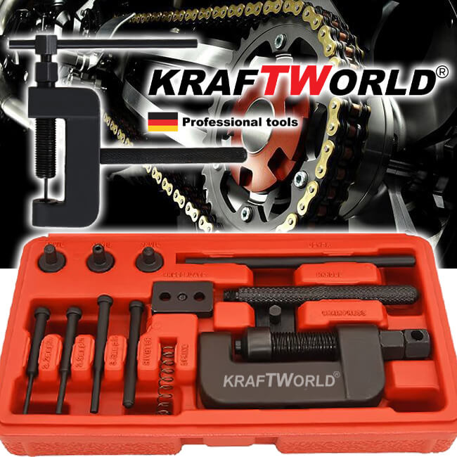 Немски Комплект за разглобяване и занитване на вериги KraftWorld