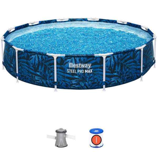 Кръгъл Сглобяем Басейн Steel Pro Max 3.05m X 66cm – Голям, Удобен с Филтърна помпа – снимка 3