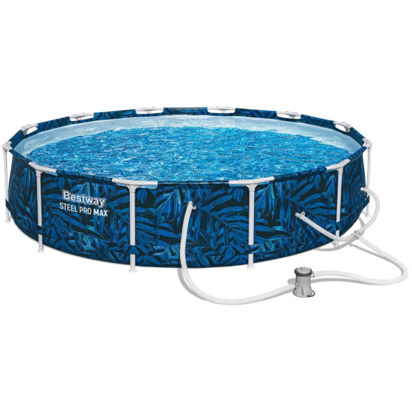 Кръгъл Сглобяем Басейн Steel Pro Max 3.05m X 66cm – Голям, Удобен с Филтърна помпа – снимка 4