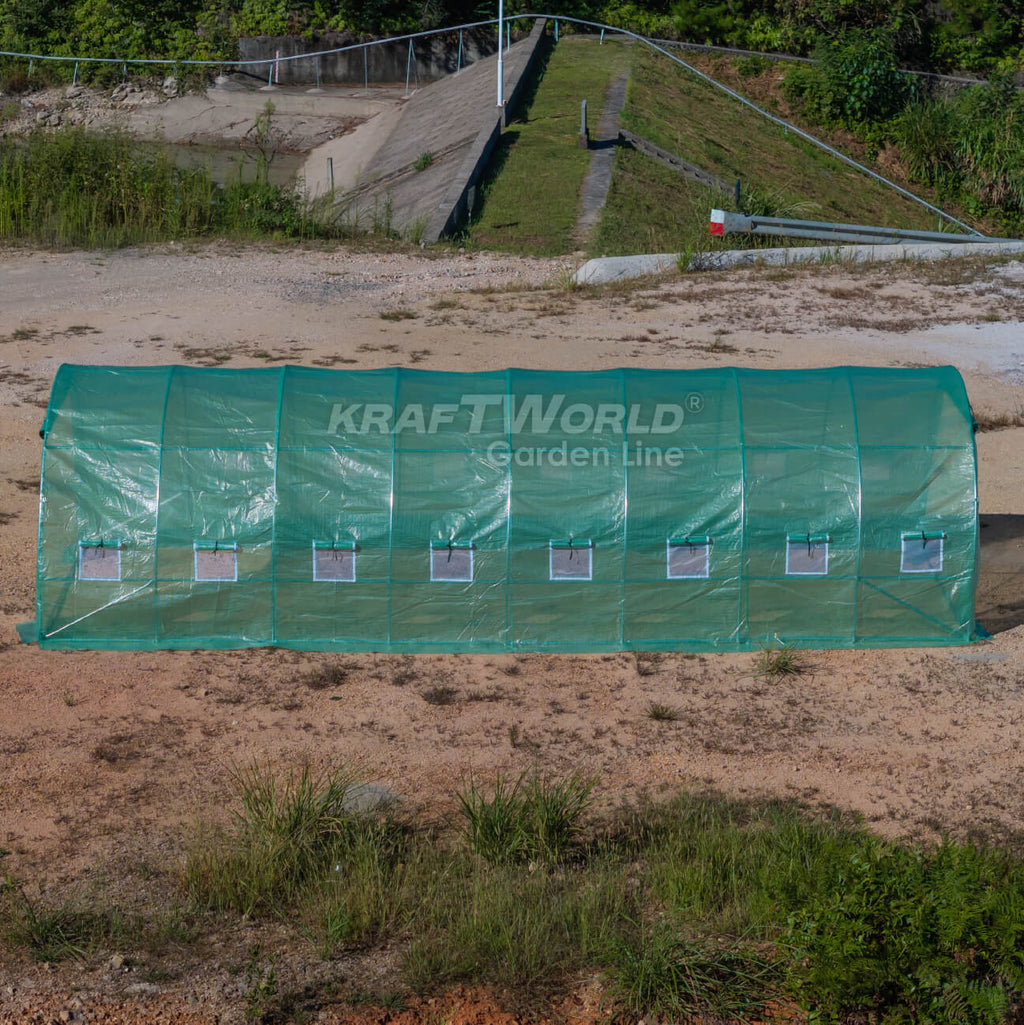 Резервно покривало за оранжерия 8×3×2 м – армирано UV4, KraftWorld Garden Line – снимка 3