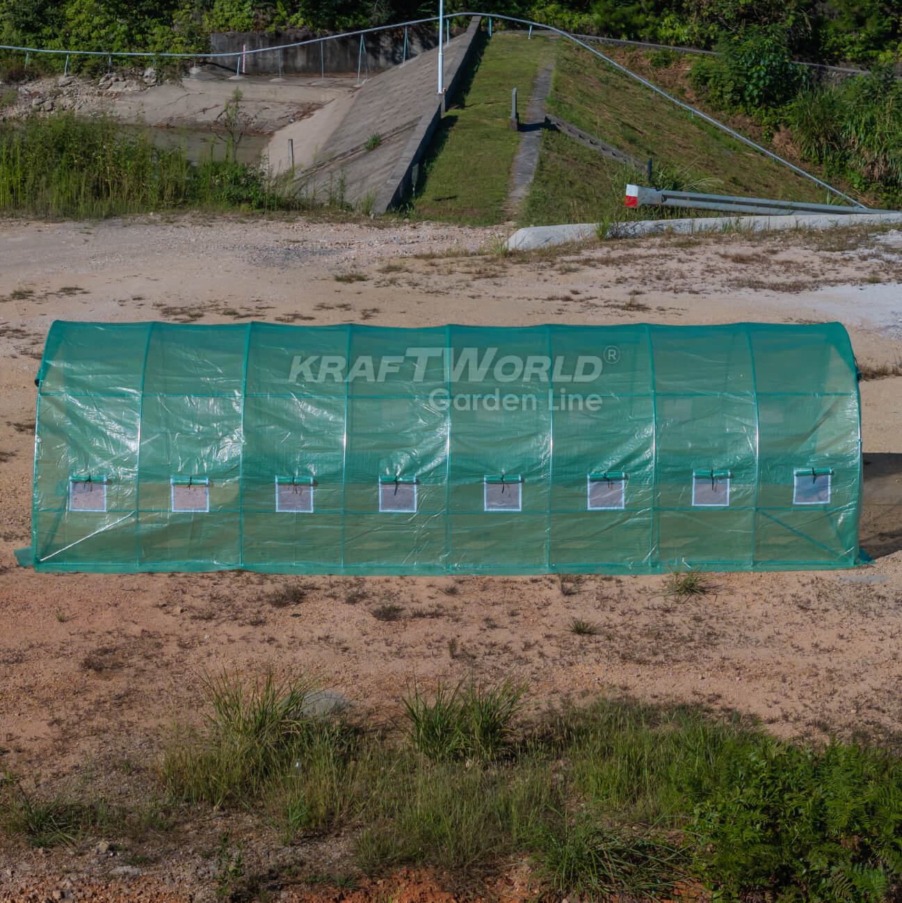 Резервно покривало за оранжерия 8×3×2 м – армирано UV4, KraftWorld Garden Line – снимка 3