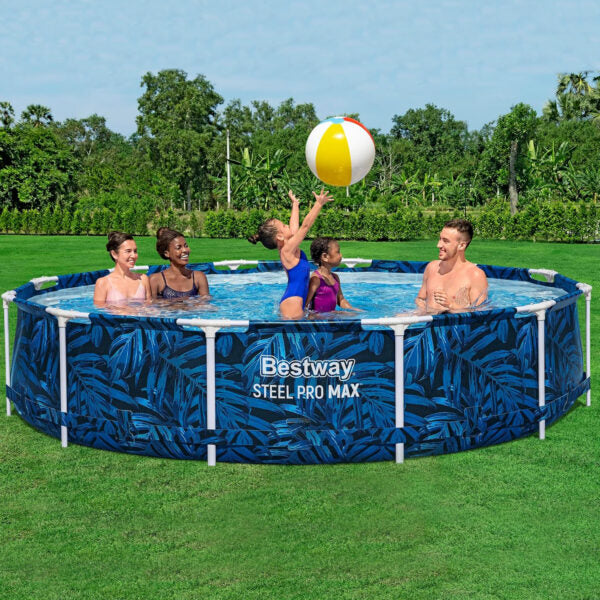 Кръгъл Сглобяем Басейн Steel Pro Max 3.05m X 66cm – Голям, Удобен с Филтърна помпа – снимка 8