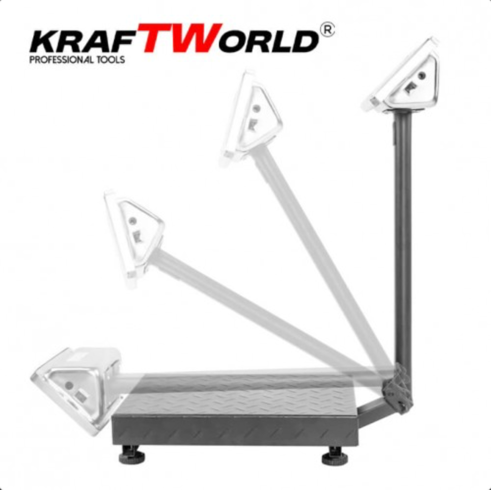 Прецизен сгъваем кантар KraftWorld – до 150 кг, платформа 30x40 см – снимка 2