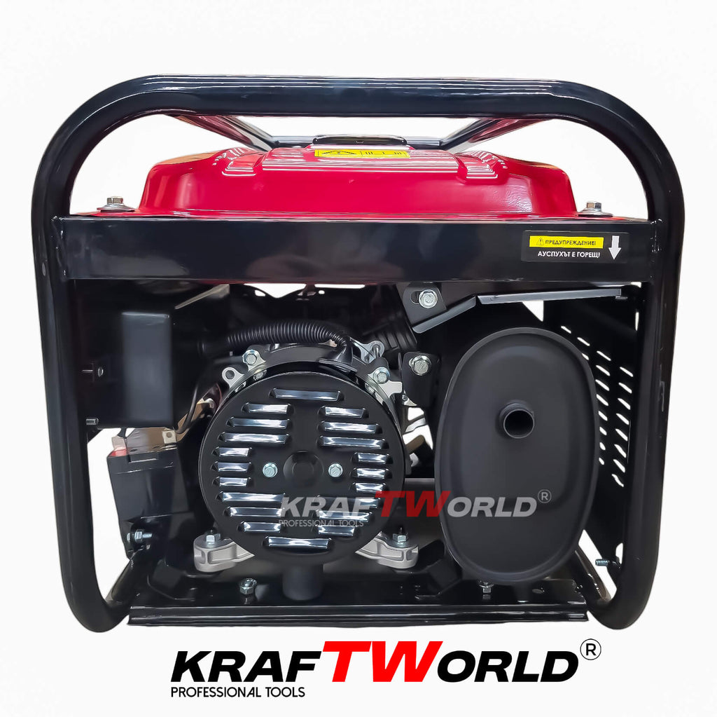 Четиритактов Бензинов Генератор за ток KraftWorld 4.5 kW монофазен агрегат – снимка 6