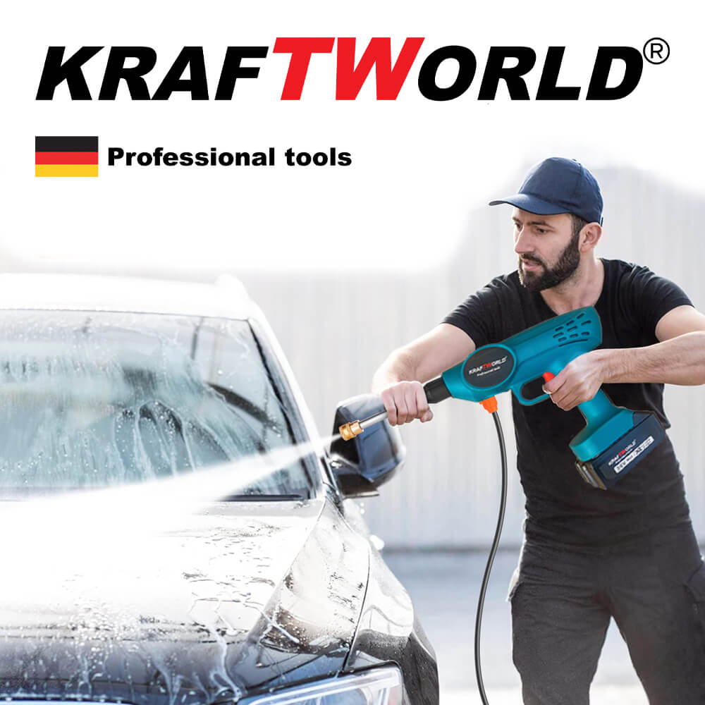 Акумулаторна Водоструйка KraftWorld 36V, 26 бара, с контейнер за препарат – снимка 2