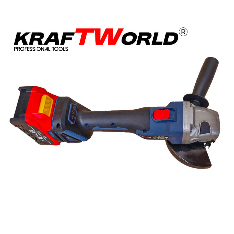 Професионален Акумулаторен Ъглошлайф Kraftworld 36V 8А – снимка 5