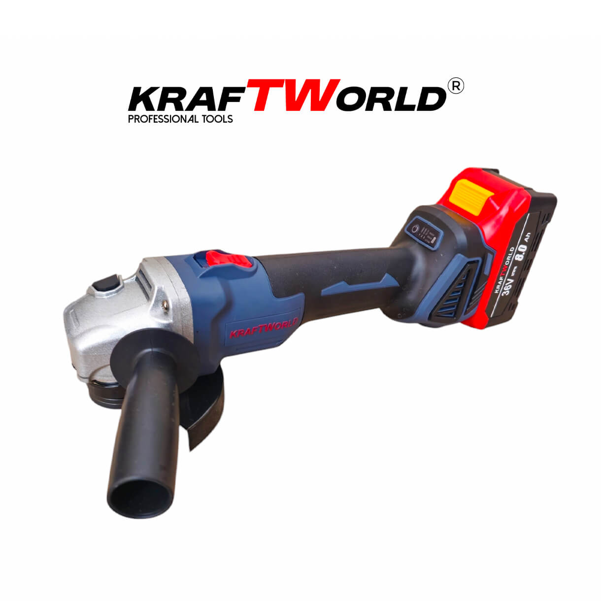 Комплект Акумулаторен Гайковерт и Ъглошлайф125мм Kraftworld – снимка 6