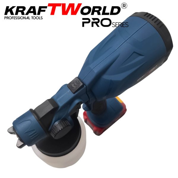 Акумулаторен пистолет за боядисване KraftWorld 21V 800 мл – снимка 4