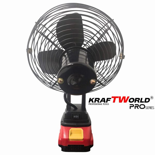 Акумулаторен Преносим вентилатор KraftWorld PRO 21V с 2 батерии 4Ah – снимка 4