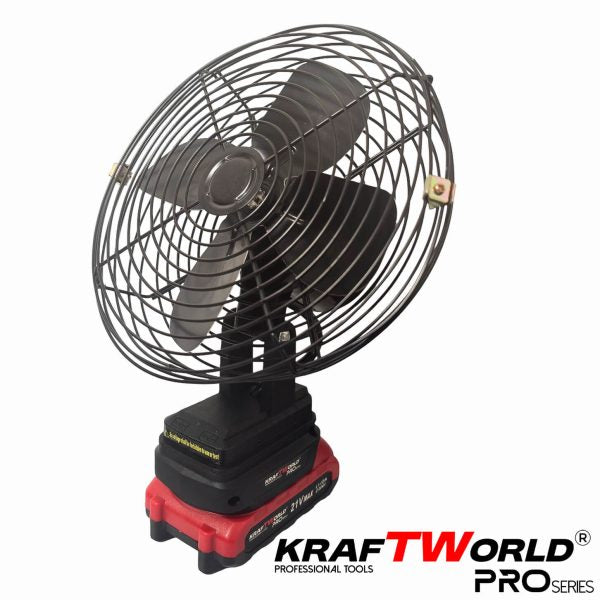 Акумулаторен Преносим вентилатор KraftWorld PRO 21V с 2 батерии 4Ah – снимка 6