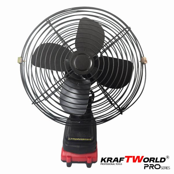 Акумулаторен Преносим вентилатор KraftWorld PRO 21V с 2 батерии 4Ah – снимка 7