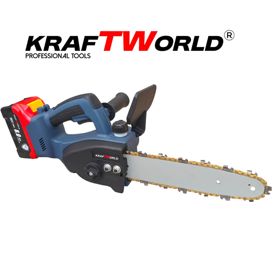 KraftWorld 36V Трион с 2 Батерии и Автоматично Омасляване – снимка 6