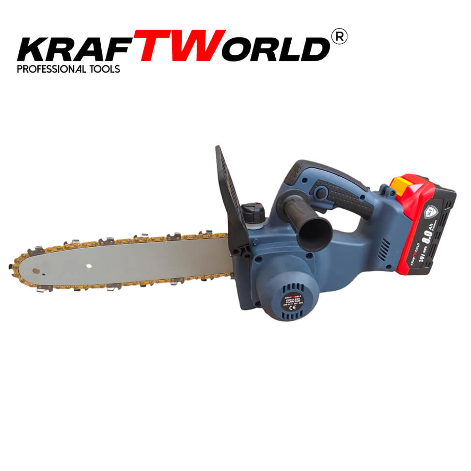 KraftWorld 36V Трион с 2 Батерии и Автоматично Омасляване – снимка 5