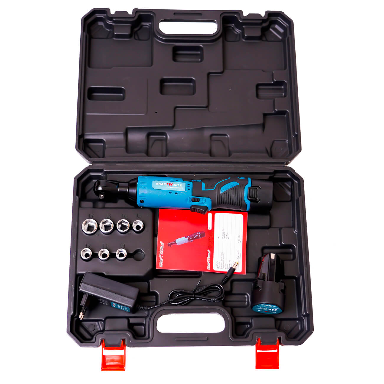 Акумулаторна Ударна Тресчотка 3/8“ 24V KRAFT WORLD – снимка 2