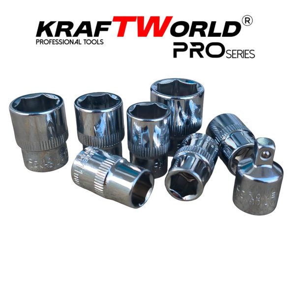 Акумулаторна ударна тресчотка 3/8″ 68Nm KraftWorld с 2 батерии12V – снимка 13