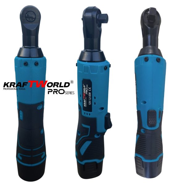 Акумулаторна ударна тресчотка 3/8″ 68Nm KraftWorld с 2 батерии12V – снимка 17