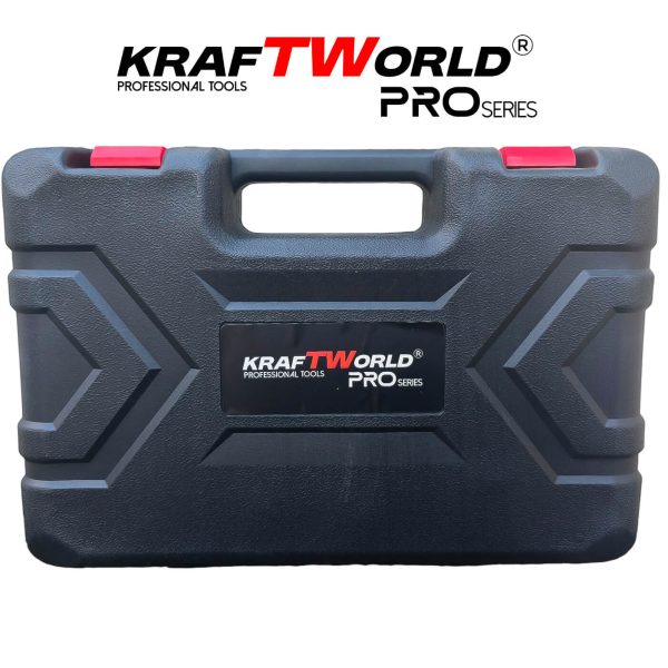 Акумулаторна ударна тресчотка 3/8″ 68Nm KraftWorld с 2 батерии12V – снимка 2