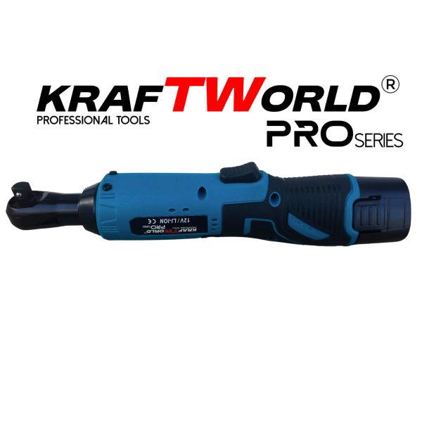 Акумулаторна ударна тресчотка 3/8″ 68Nm KraftWorld с 2 батерии12V – снимка 6