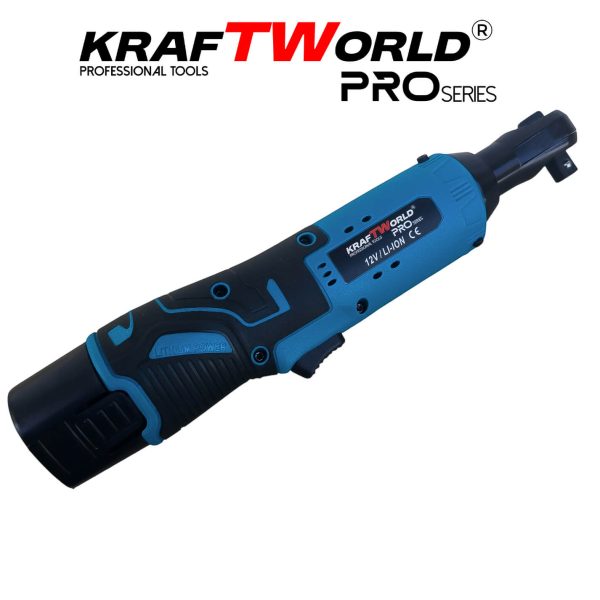Акумулаторна ударна тресчотка 3/8″ 68Nm KraftWorld с 2 батерии12V – снимка 8