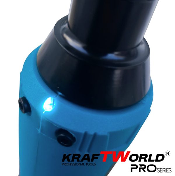 Акумулаторна ударна тресчотка 3/8″ 68Nm KraftWorld с 2 батерии12V – снимка 9